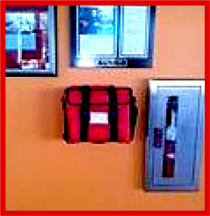 Wall Mounted Trauma Kit, Trauma Kwik, Trauma Red Kit, Employee Safety Training, medical emergency, medical emergency, 